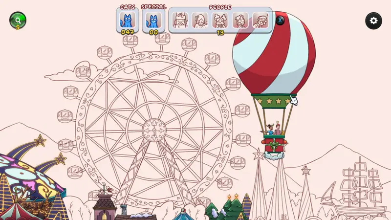 Hidden Cats in Christmas game