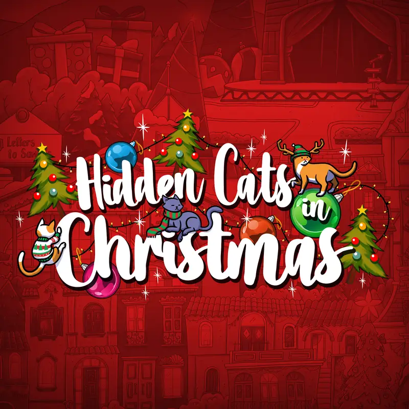 Hidden Cats in Christmas game