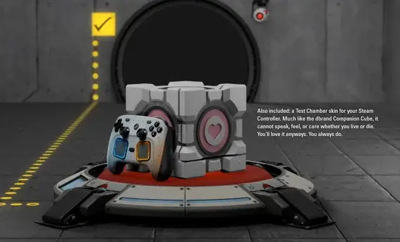 steam machine companion cube