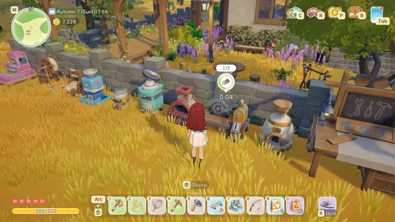showing progress bubble for craftables in Starsand Island