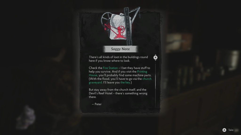 The Sinking City 2 printing house