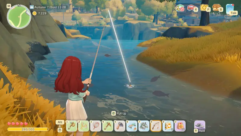 fishing the river for trout in Starsand Island