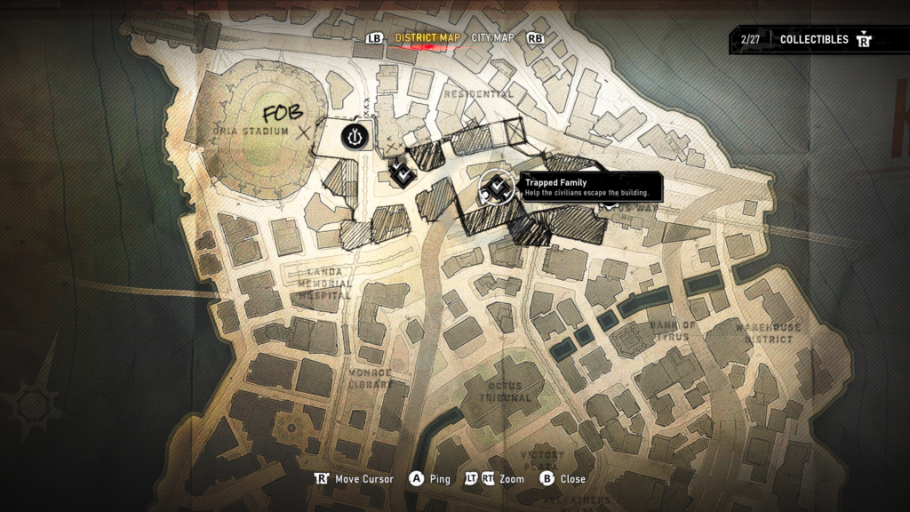 trapped family map