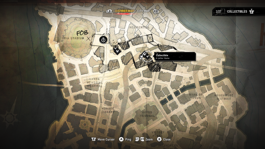 a letter home map