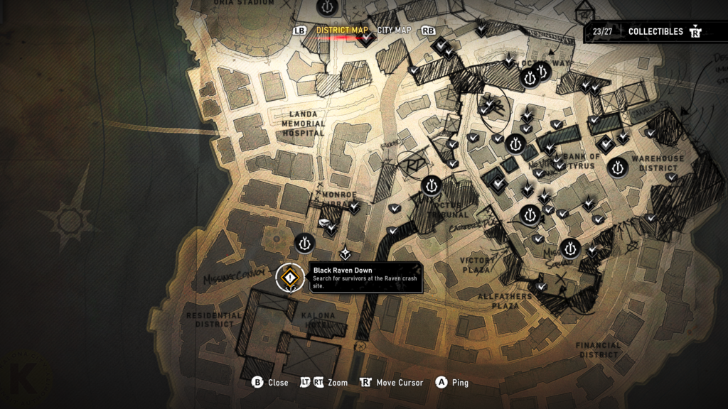 black raven down map
