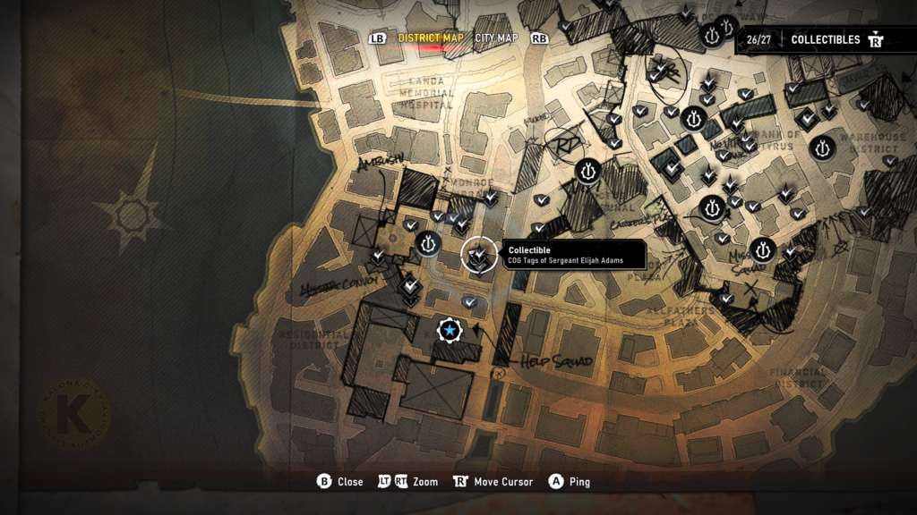 cog tags adams map