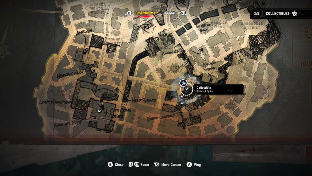 bloodied spike map