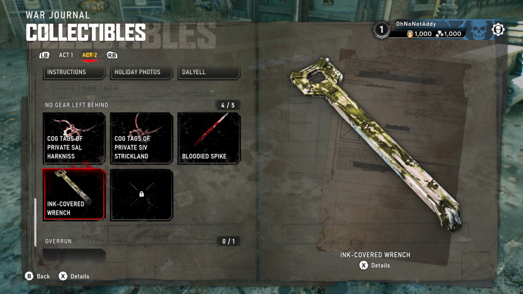 ink-covered wrench