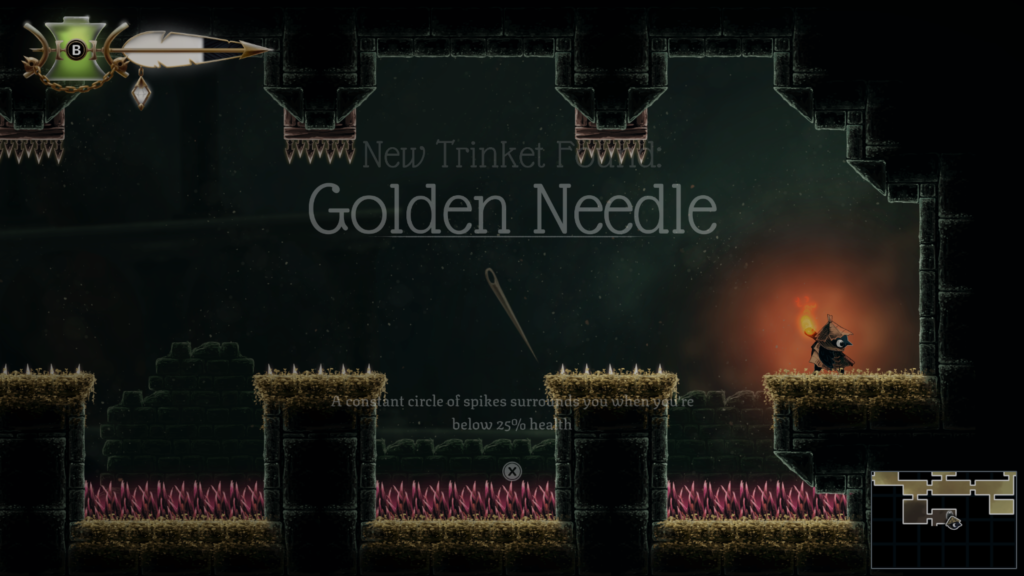 Golden needle