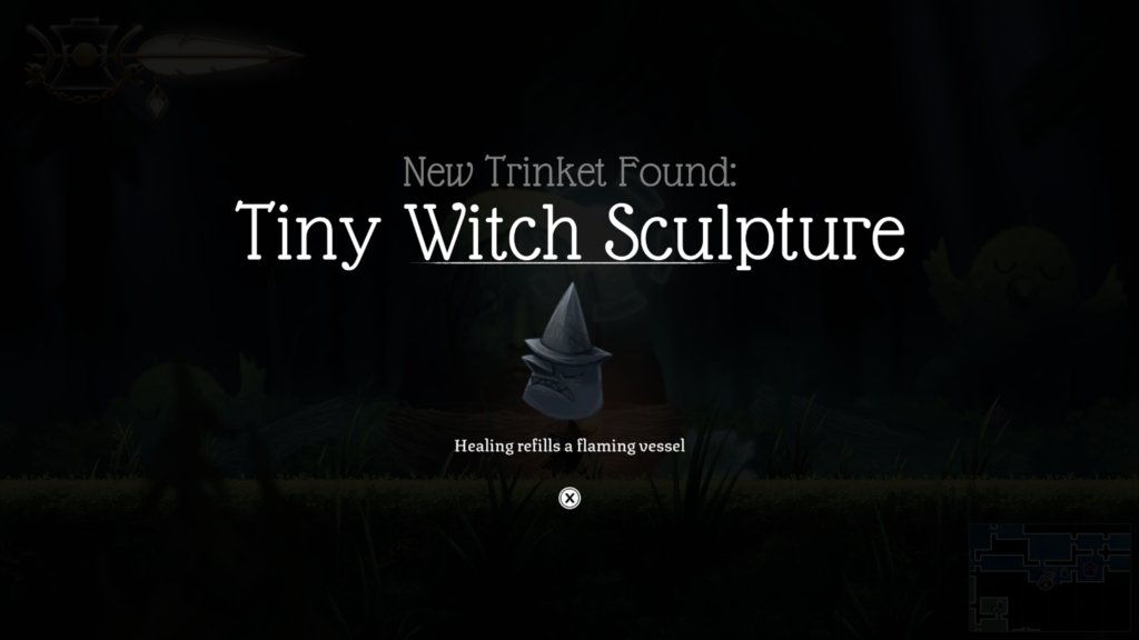 tiny witch sculpture