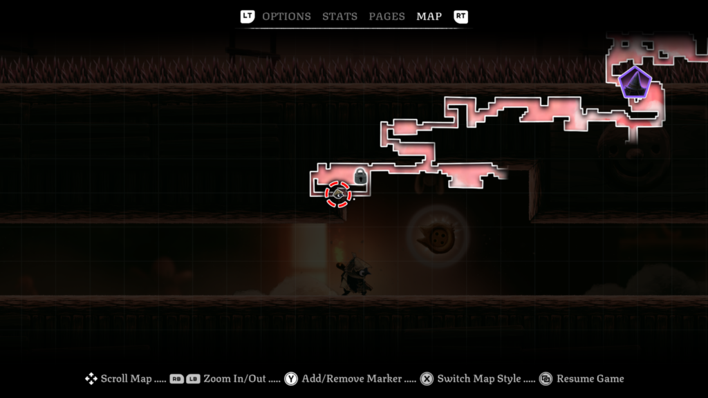 bird-shaped button map