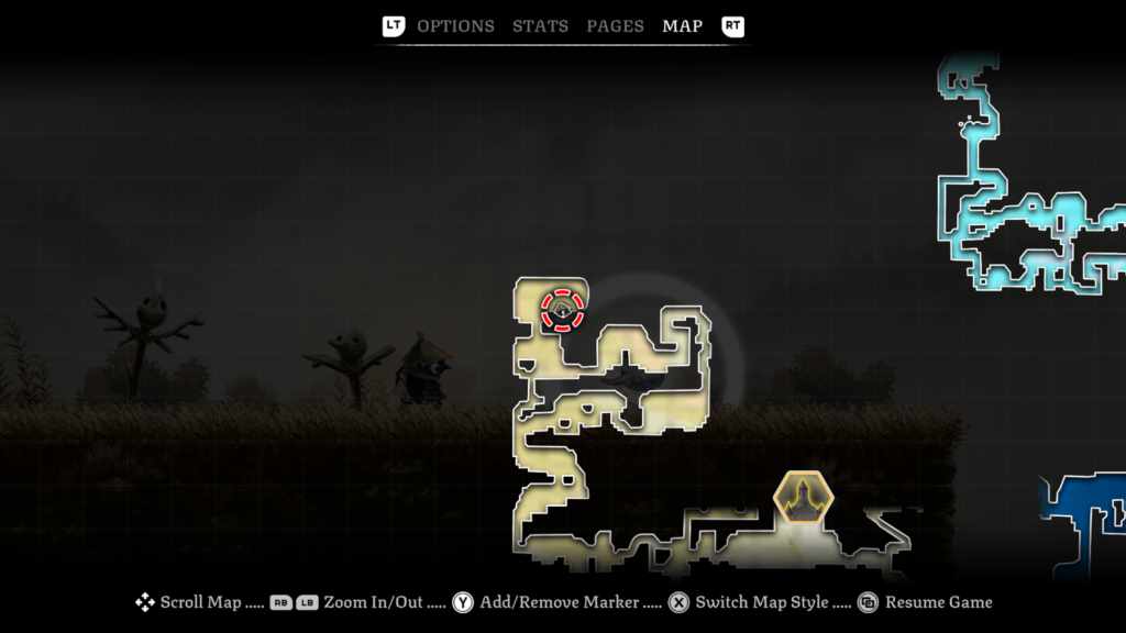 Looter's head location map