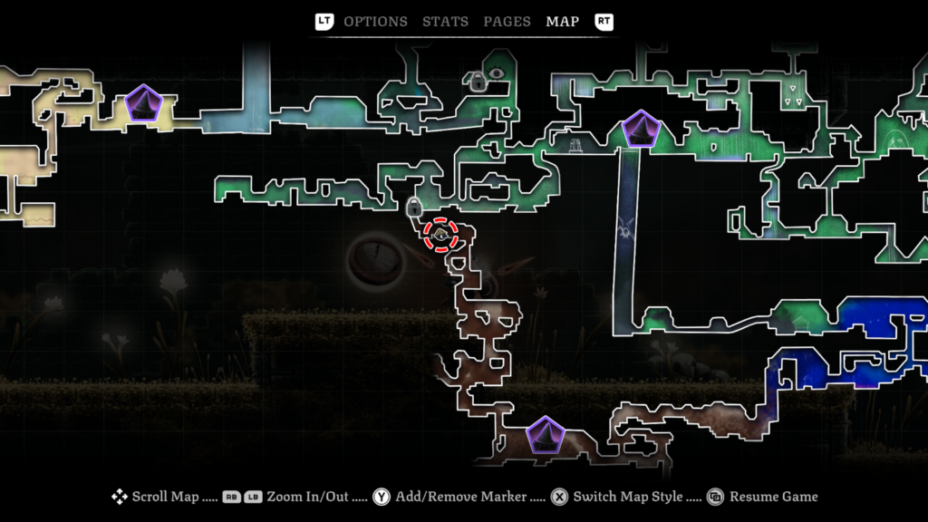 rusted compass map