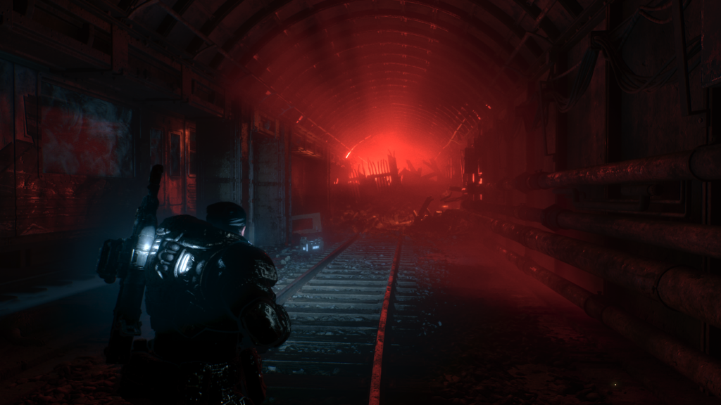 bloodied flashlight