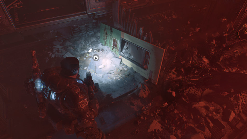 bloodied flashlight