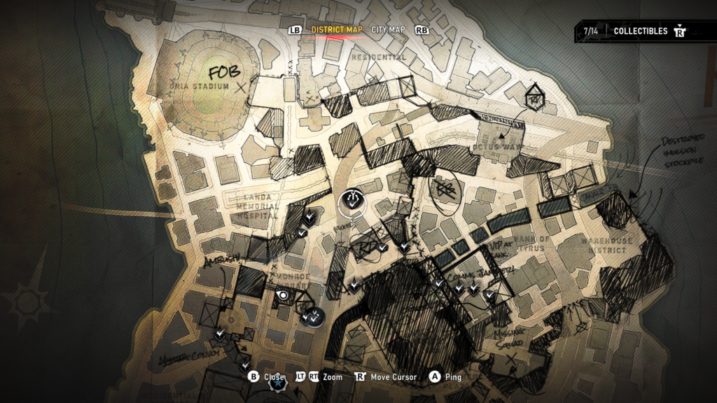 parking lot location map