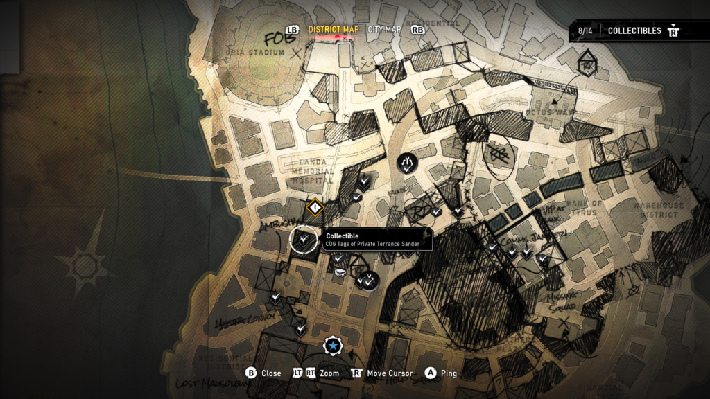 cog tags of terrance map