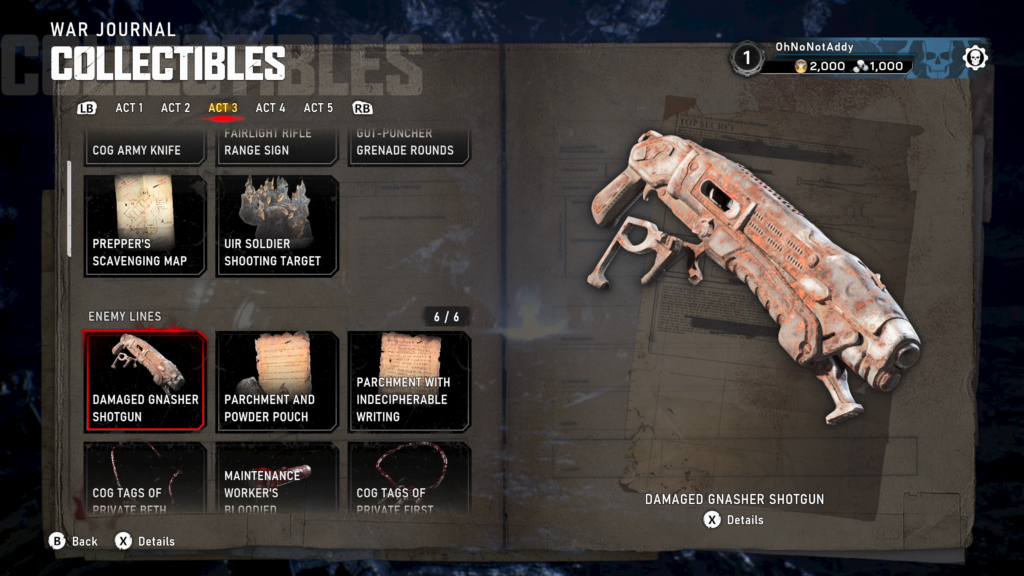 damaged gnasher