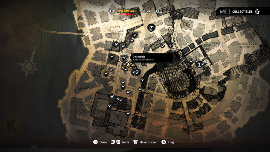 blade like map