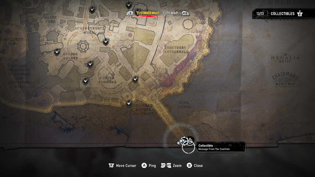 message from coalition map