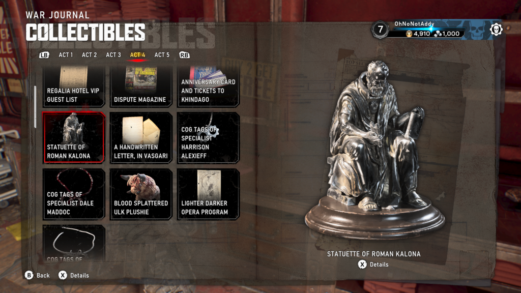 roman kalona statuette