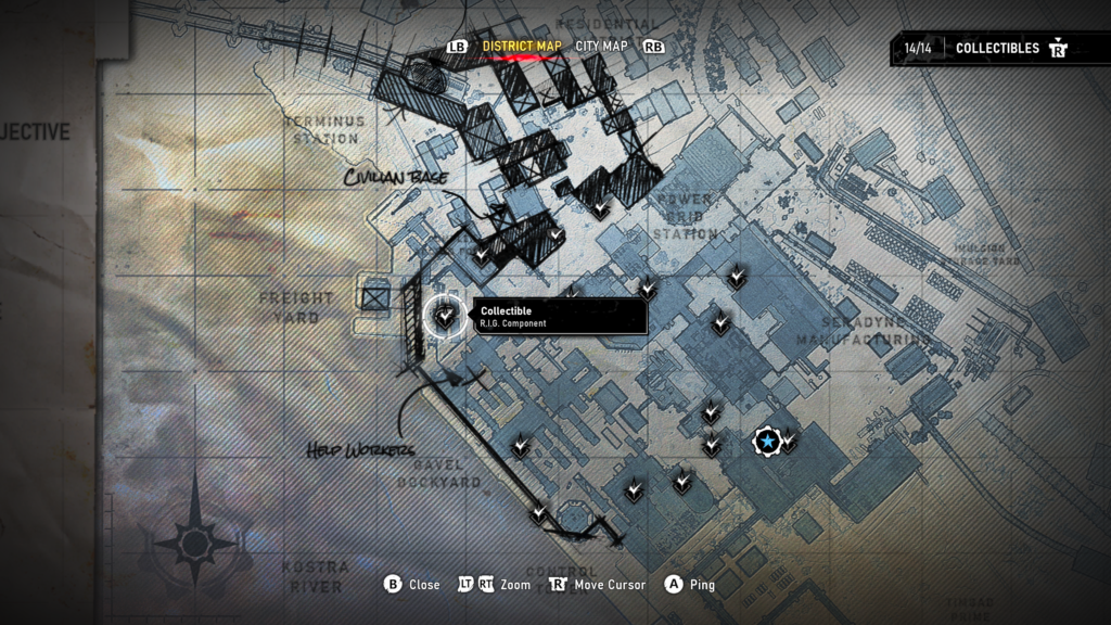 R.I.G. Component map